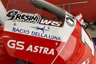 Moto2: Il team Gresini subito in pista con un adesivo dedicato a Fausto