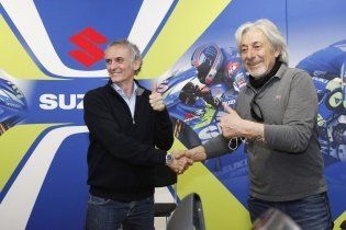 Moto - News: Suzuki Italia consegna a Lucchinelli ed Uncini la GSX-R1000R Legend Edition