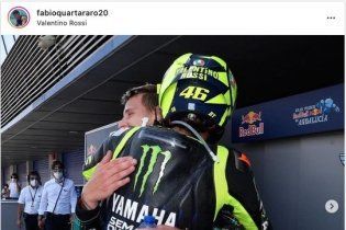 : Amici e rivali: l'omaggio sui social a Valentino Rossi