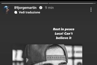 MotoE: Il mondo delle due ruote si stringe sui social per salutare Luca Salvadori