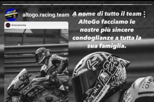 MotoE: Il mondo delle due ruote si stringe sui social per salutare Luca Salvadori