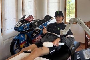 Angel Piqueras is back home: 10 weeks to recover