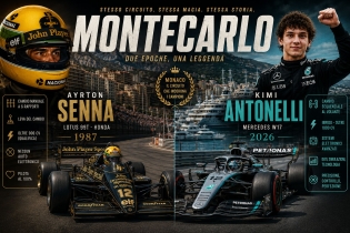 Senna, Antonelli e il trionfo di Montecarlo, così uguali, così diversi