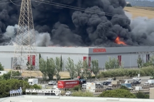 Incendio nello stabilimento Honda-Montesa in Spagna: evacuati 150 dipendenti, nessun ferito