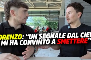 Lorenzo: "A sign from above told me it's time to move on and enjoy life"