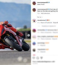 MotoGP: Marc Marquez is back on track: photos of his return on the Panigale V2