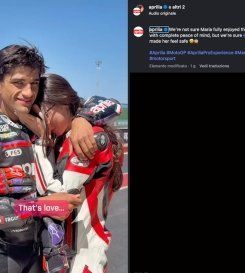 VIDEO - Jorge Martin 'scares' his girlfriend Maria at Misano