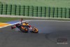 La caduta di Marquez con le Michelin a Valencia