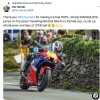 News: Michael Dunlop jumps on a marshal's Honda and runs a 206 Km/h!